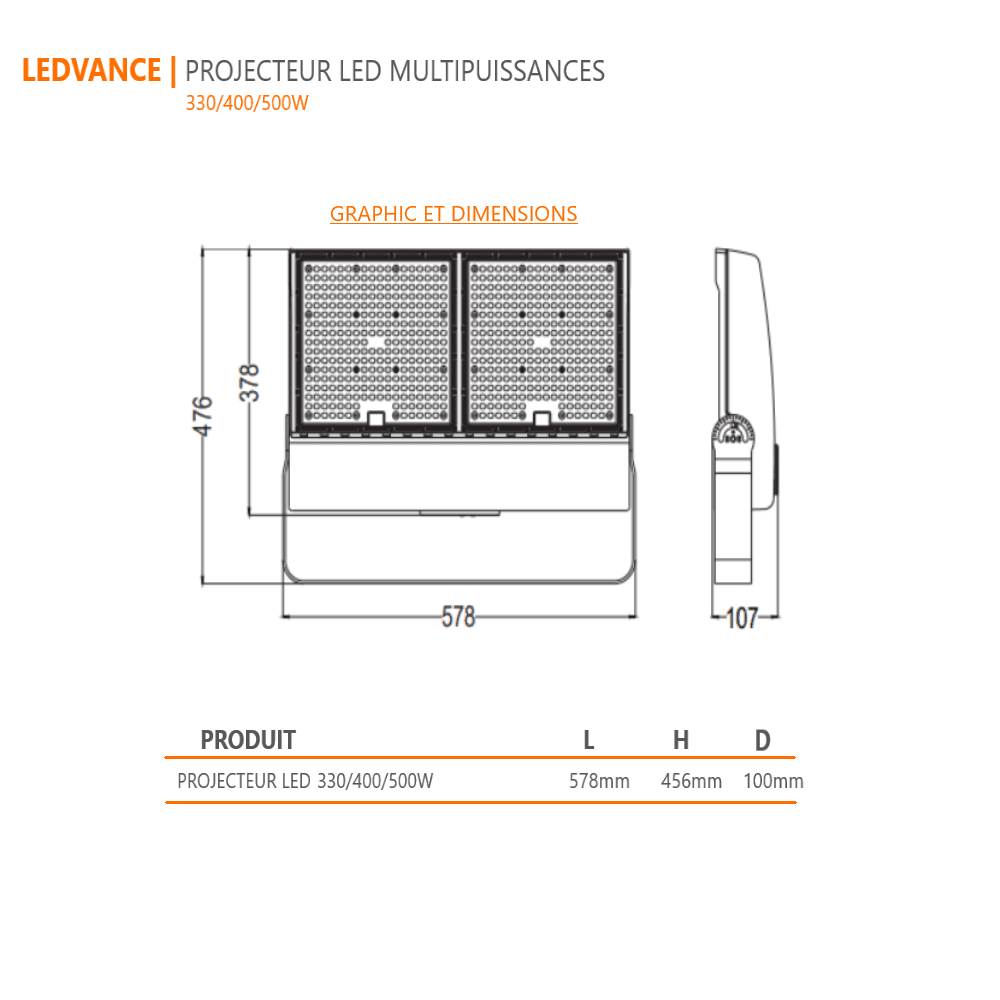 PROJECTEUR-LEDVANCE-REGLABME-500W-6500K