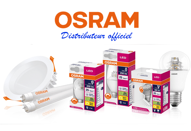 Gamme de produits Osram : éclairage intérieur, extérieur et professionnel de haute qualité