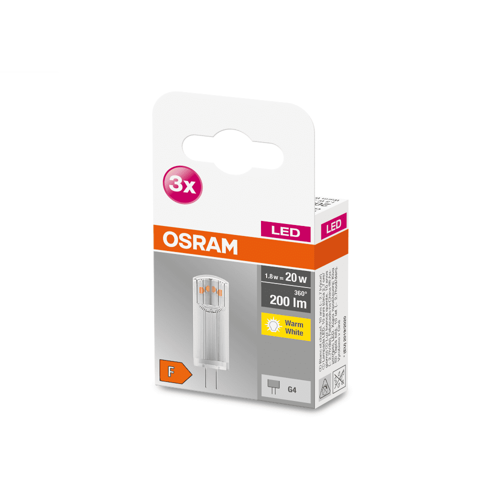 LAMPE-LED-OSRAM-G4-1.8W-2700K-CL-12V